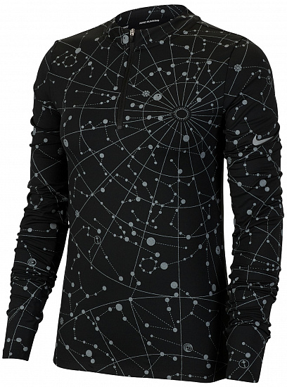 Футболка женская Nike Element Flash Black/Reflective Silver - Фото 1 большая