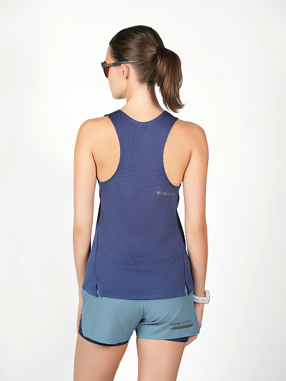 Майка женская Mizuno Tech Light Singlet Estate Blue - Фото 6 большая