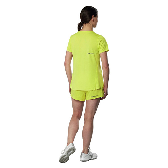 Футболка женская Mizuno Tech Light Lightning Yellow - Фото 5 большая