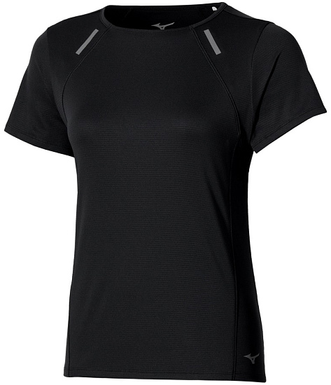 Футболка женская Mizuno Active Dryaeroflow Black - Фото 1 большая