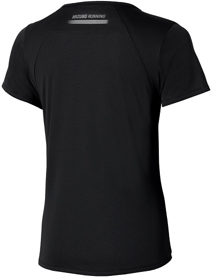 Футболка женская Mizuno Active Dryaeroflow Black - Фото 2 большая
