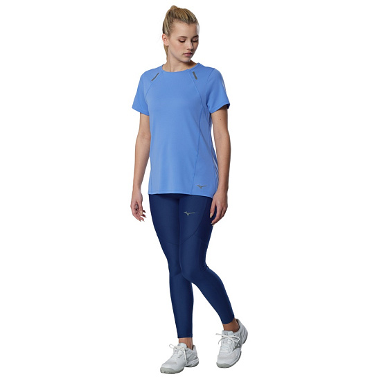 Футболка женская Mizuno Active Dryaeroflow Ultramarine - Фото 5 большая
