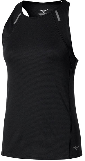 Майка женская Mizuno Active Dryaeroflow Black - Фото 1 большая