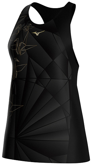 Майка женская Mizuno Active Dryaeroflow Graphic Taniori - Фото 3 большая