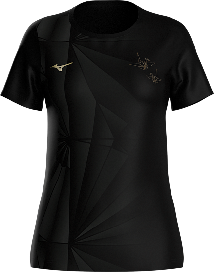 Футболка женская Mizuno Active Dryaeroflow Graphic Yamaori - Фото 1 большая