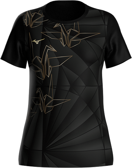 Футболка женская Mizuno Active Dryaeroflow Graphic Taniori - Фото 1 большая