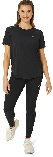Футболка женская ASICS Road Top Black - Фото 6 большая