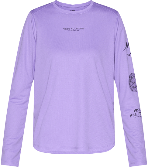 Лонгслив женский ASICS Fujitrail Logo Amethyst - Фото 1 большая