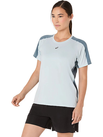 Футболка женская ASICS Fujitrail Elite Ss Cool Grey/Iron Clad - Фото 3 большая