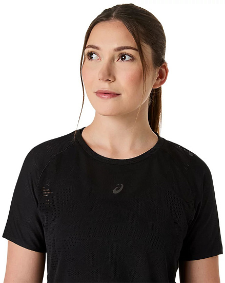 Футболка женская ASICS Metarun Ss Performance Black - Фото 5 большая