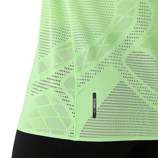 Футболка женская ASICS Metarun Ss Illuminate Green - Фото 6 большая