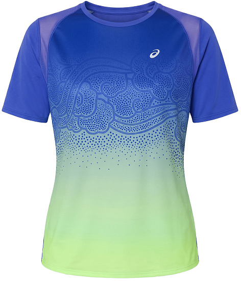 Футболка женская ASICS Road Fade Ss Cobalt - Фото 1 большая