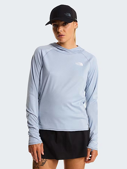 Лонгслив женский The North Face Sunriser Hoodie Frost Grey - Фото 3 большая