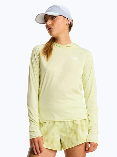 Лонгслив женский The North Face Sunriser Hoodie Lemon Mist - Фото 3 большая
