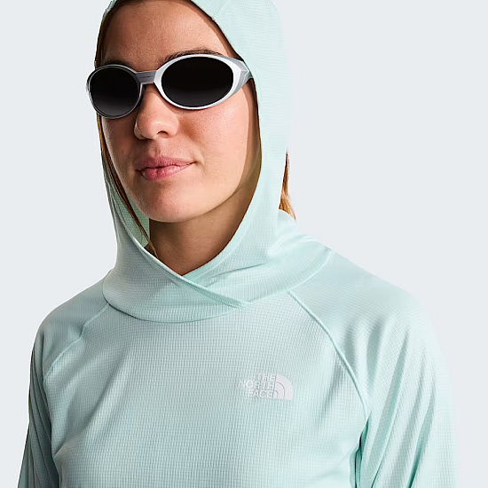 Лонгслив женский The North Face Sunriser Hoodie Opal Frost - Фото 6 большая