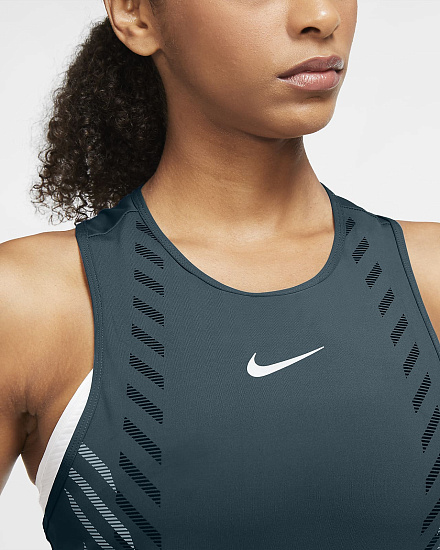 Майка женская Nike Runway GX Ash Green - Фото 7 большая