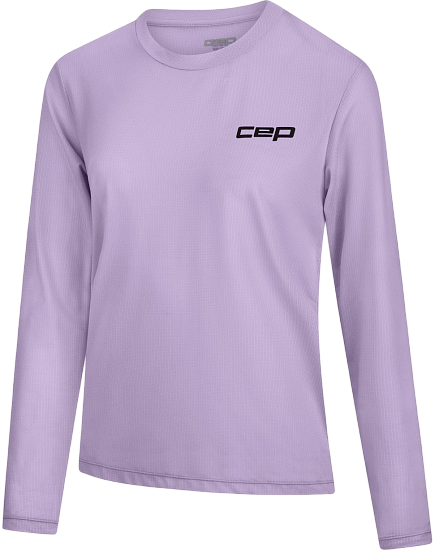 Лонгслив женский CEP CT81W Core Run 5.0 Lilac - Фото 2 большая