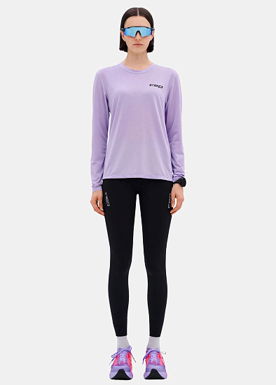 Лонгслив женский CEP CT81W Core Run 5.0 Lilac - Фото 6 большая