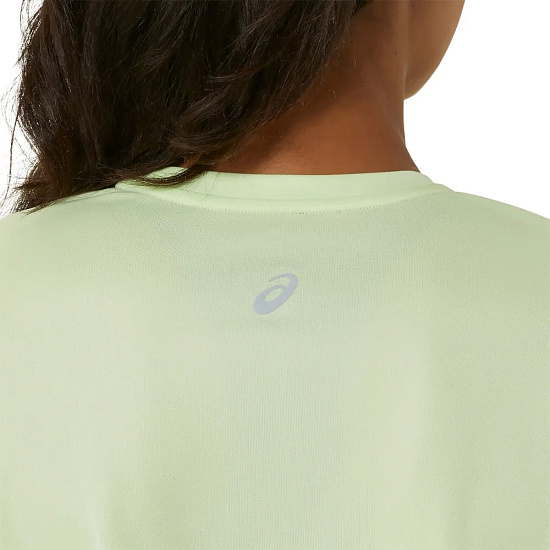 Лонгслив женский ASICS Fujitrail Logo Top Saxon Green/Light Ube - Фото 5 большая