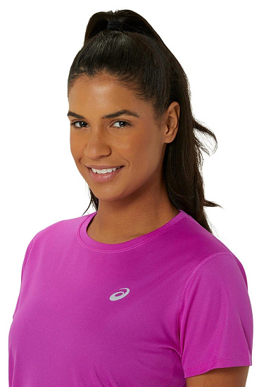 Футболка женская ASICS Core Top Розовый - Фото 4 большая