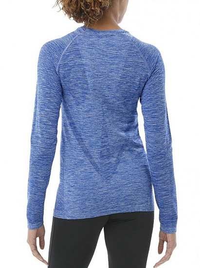 Футболка женская ASICS Seamless LS Blue Purple - Фото 4 большая