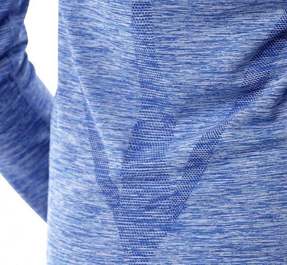 Футболка женская ASICS Seamless LS Blue Purple - Фото 6 большая