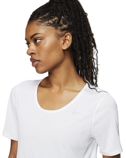 Футболка женская Nike City Sleek White/Reflective Silver - Фото 4 большая