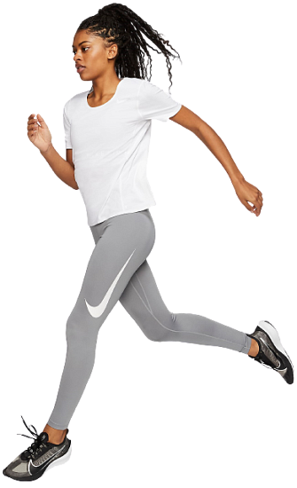Футболка женская Nike City Sleek White/Reflective Silver - Фото 5 большая