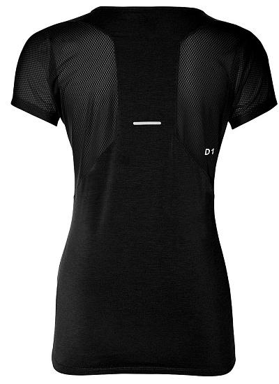 Футболка женская ASICS V-Neck Ss Top Performance Black - Фото 2 большая