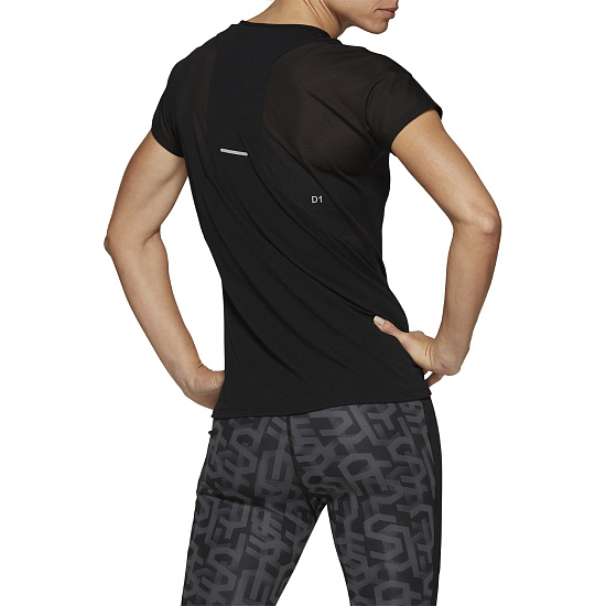 Футболка женская ASICS V-Neck Ss Top Performance Black - Фото 4 большая