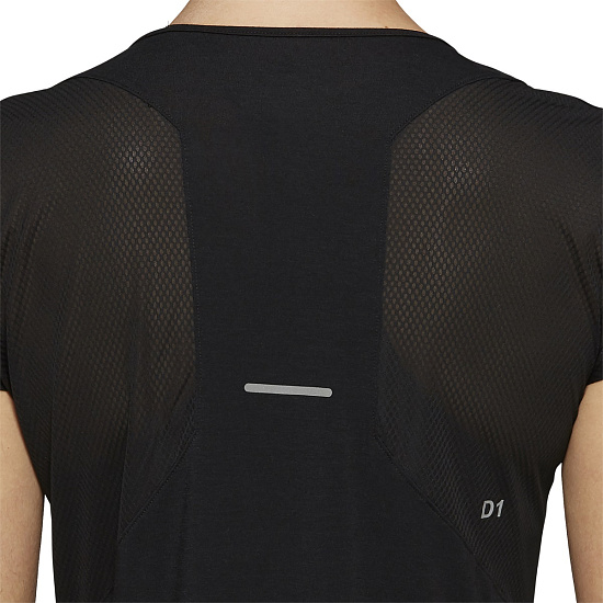 Футболка женская ASICS V-Neck Ss Top Performance Black - Фото 9 большая