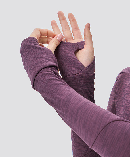 Лонгслив женский Nordski Impulse Plum - Фото 6 большая