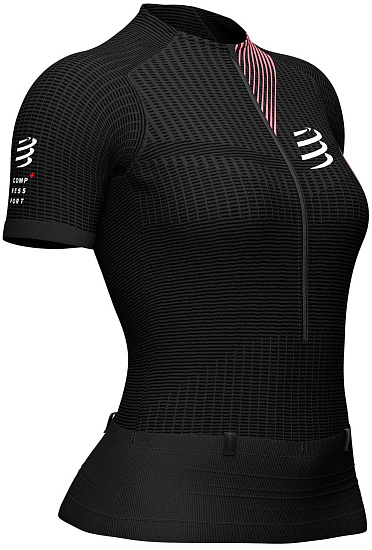 Футболка женская Compressport Trail Postural V2 Черный - Фото 1 большая