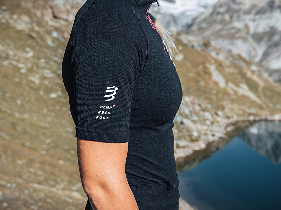 Футболка женская Compressport Trail Postural V2 Черный - Фото 5 большая