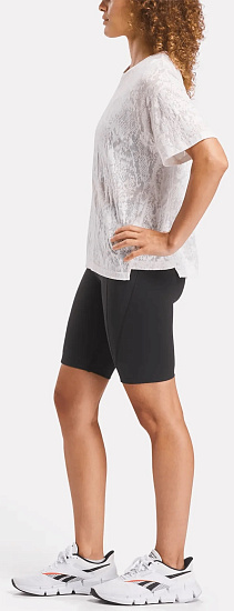 Футболка женская Reebok Burnout Белый - Фото 3 большая