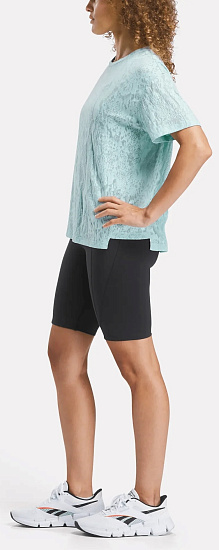 Футболка женская Reebok Burnout Бирюзовый - Фото 4 большая