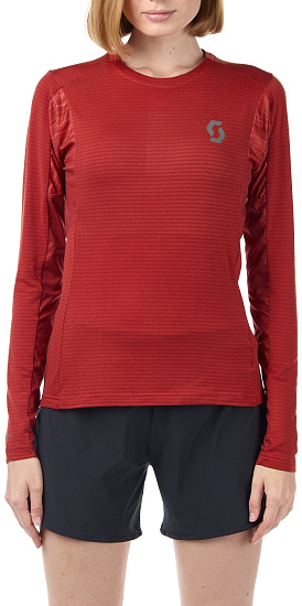 Футболка женская Scott Trail Run Rust Red/Brick Red - Фото 1 большая