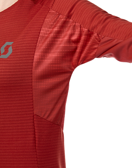 Футболка женская Scott Trail Run Rust Red/Brick Red - Фото 5 большая