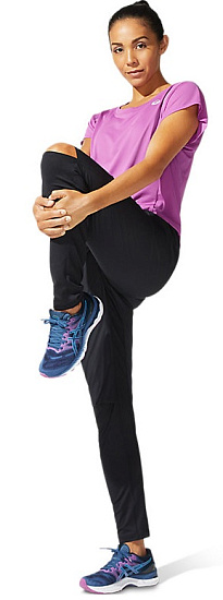 Футболка женская ASICS Run Ss Digital Grape/French Blue - Фото 7 большая