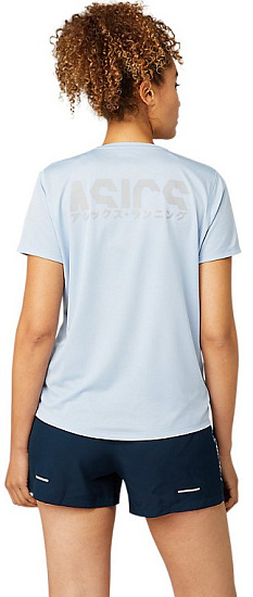 Футболка женская ASICS Katakana Ss Mist - Фото 4 большая