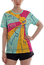 Футболка женская Wonder Trail Topo Green