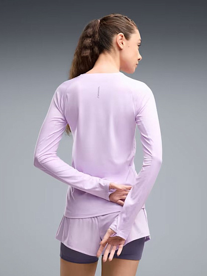 Лонгслив женский Puma Everyday Cloudpun Light Lavender - Фото 4 большая