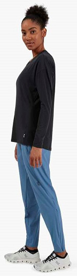 Футболка женская On Comfort Long-T Black - Фото 2 большая