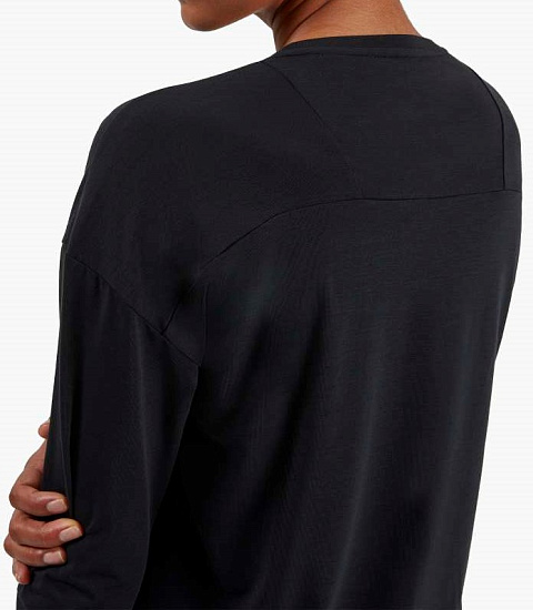 Футболка женская On Comfort Long-T Black - Фото 4 большая