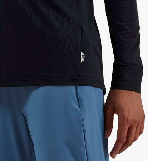 Футболка женская On Comfort Long-T Black - Фото 5 большая