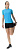 Футболка женская UYN Running Exceleration Ow Sh_Sl Turquoise/Ash - Фото 9 малая