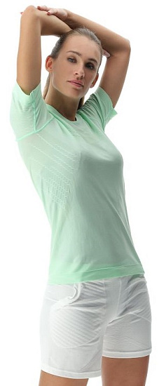 Футболка женская UYN Run Fit Ow Sh_Sl Green Ash - Фото 5 большая