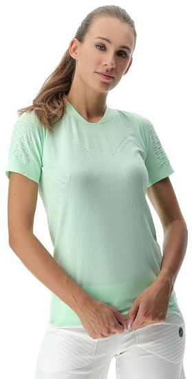 Футболка женская UYN Run Fit Ow Sh_Sl Green Ash - Фото 6 большая
