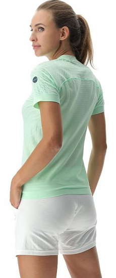 Футболка женская UYN Run Fit Ow Sh_Sl Green Ash - Фото 2 большая