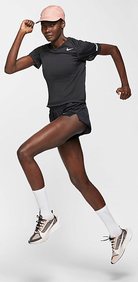 Футболка женская Nike Icon Clash Top SS Best Black/White - Фото 2 большая